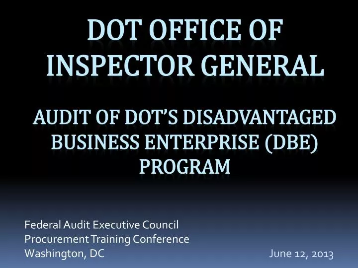 federal audit executive council procurement training conference washington dc