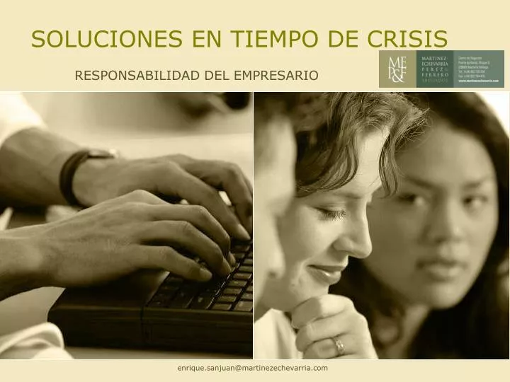 soluciones en tiempo de crisis