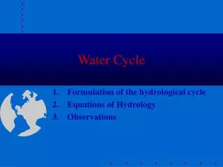Water Cycle