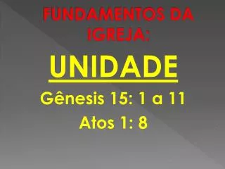 fundamentos da igreja