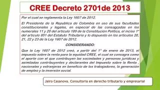 cree decreto 2701de 2013