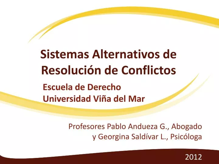 sistemas alternativos de resoluci n de conflictos