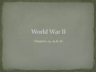 World War II