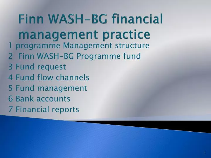 finn wash bg financial management practice