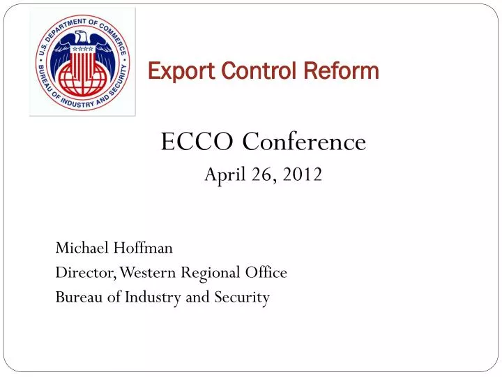 export control reform