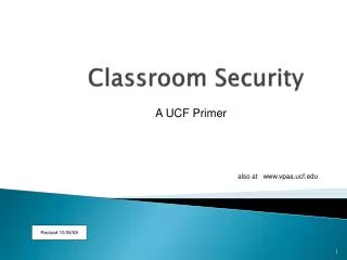 Classroom Security