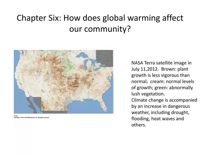 chapter six how does global warming affect our community