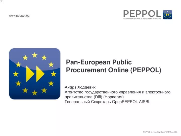 pan european public procurement online peppol