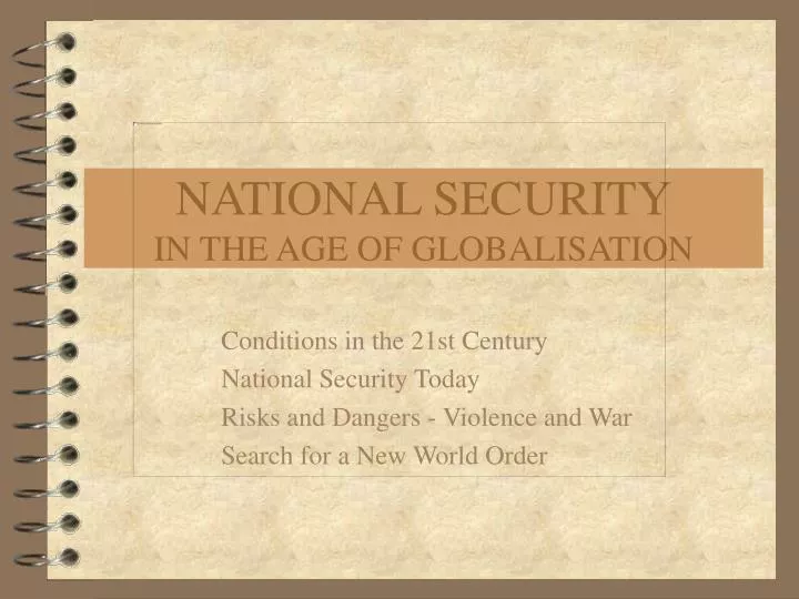 national security in the age of globalisation