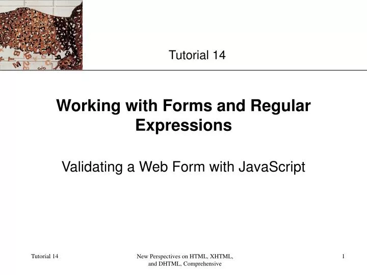 working with forms and regular expressions