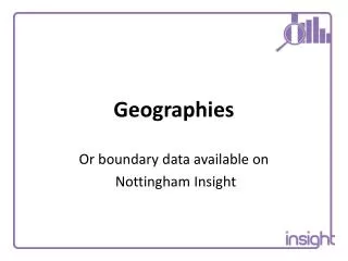 Geographies