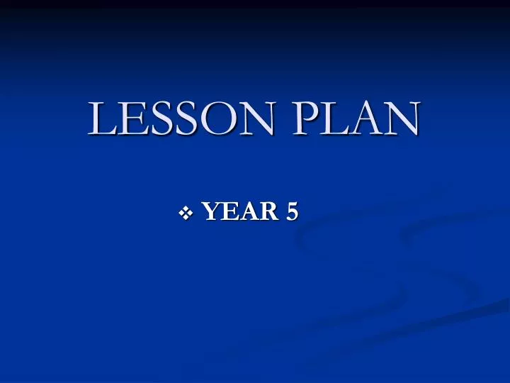 lesson plan