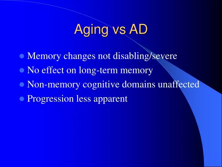 aging vs ad