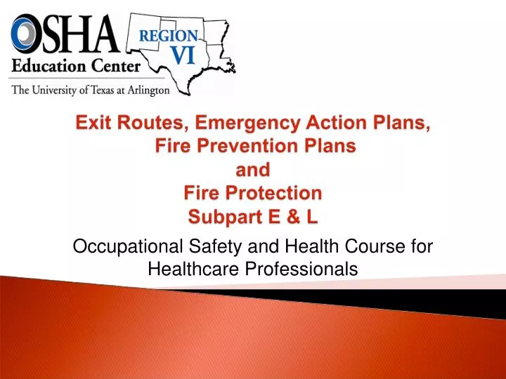 occupational safety and health course for healthcare professionals