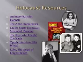 holocaust resources