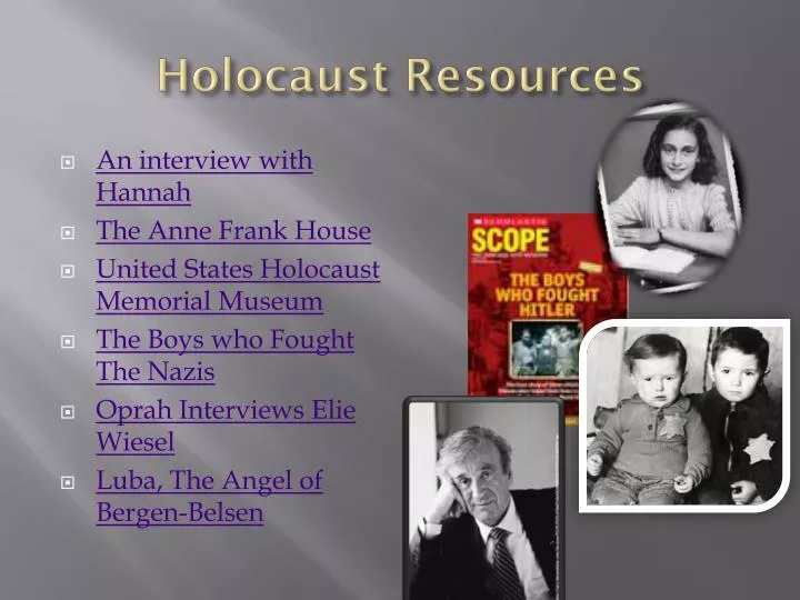 holocaust resources