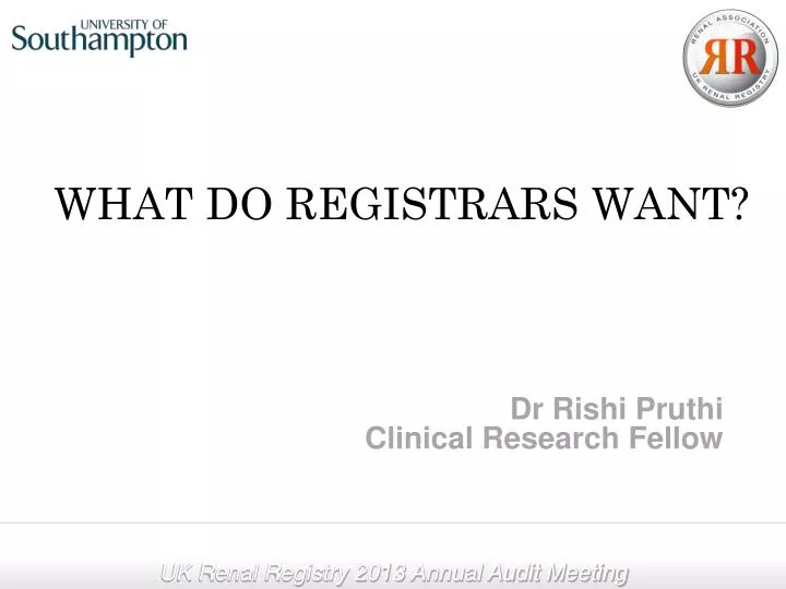 what do registrars want
