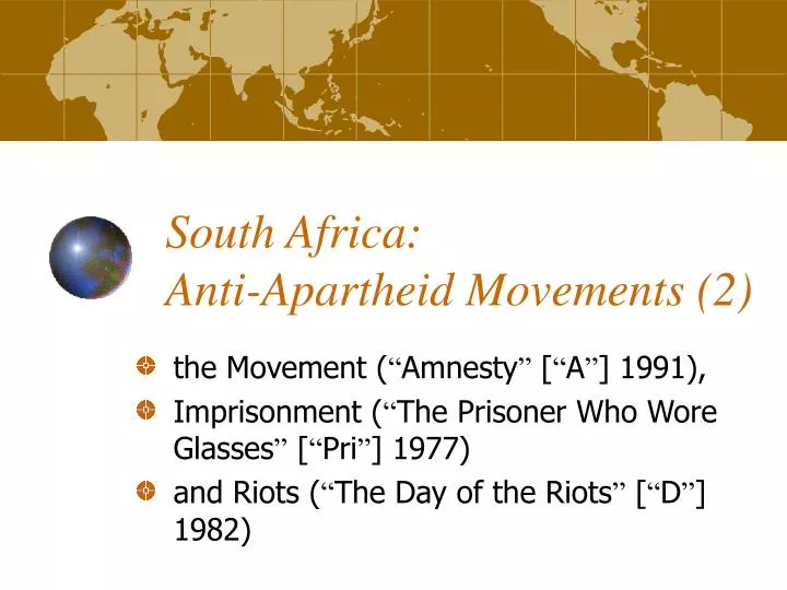 south africa anti apartheid movements 2