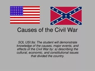 Causes of the Civil War