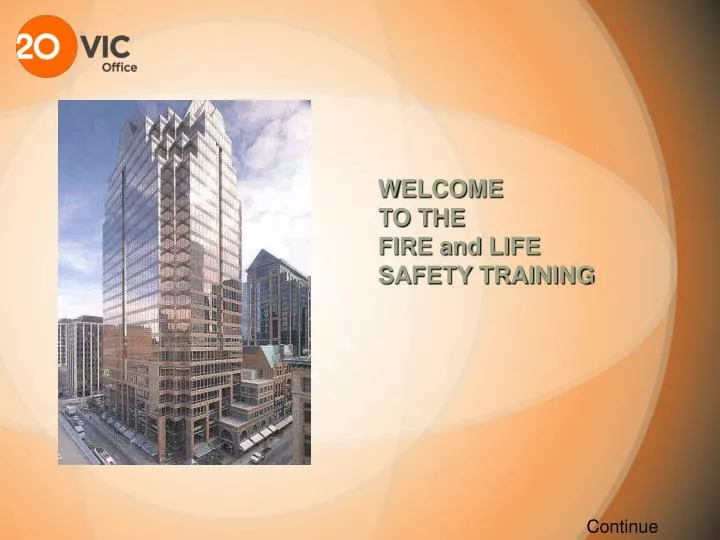 welcome to the fire and life safety training