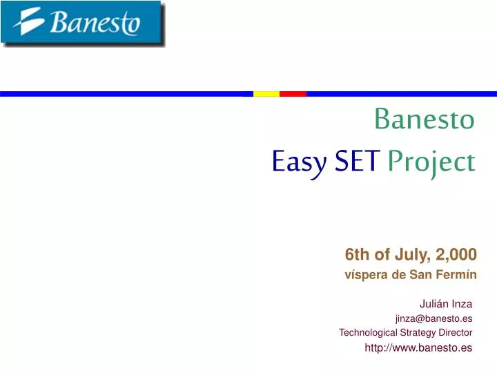 banesto easy set project
