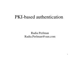 PKI-based authentication