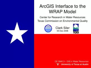 ArcGIS Interface to the WRAP Model