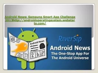 Android News : Samsung Smart App Challenge 2013 androidoperatingsystem.webstarts/