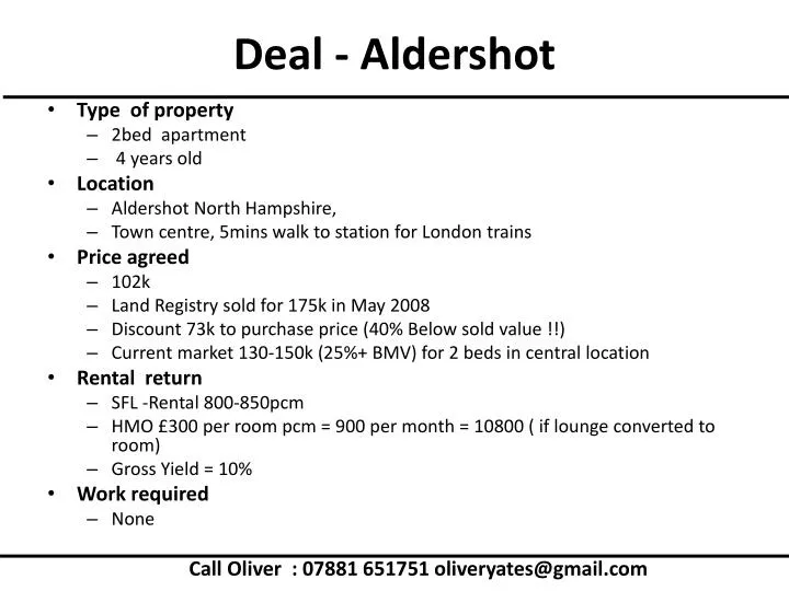 deal aldershot