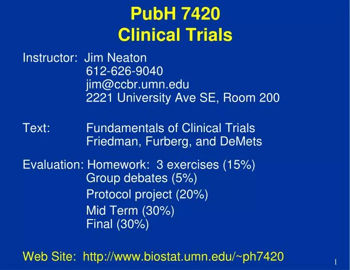 pubh 7420 clinical trials