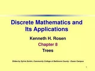 Kenneth H. Rosen Chapter 8 Trees