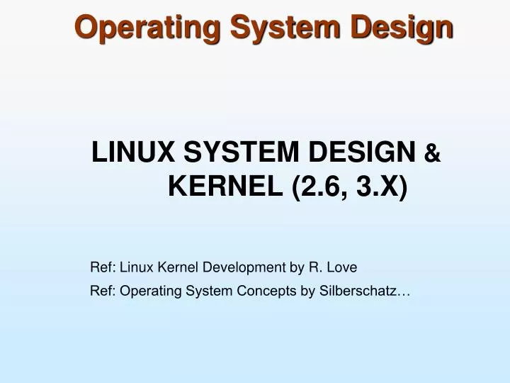 operating system design