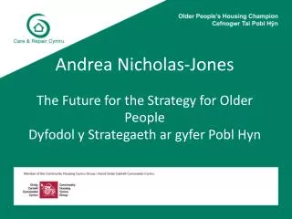 Strategy for Older People in Wales