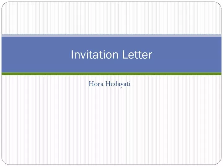 invitation letter