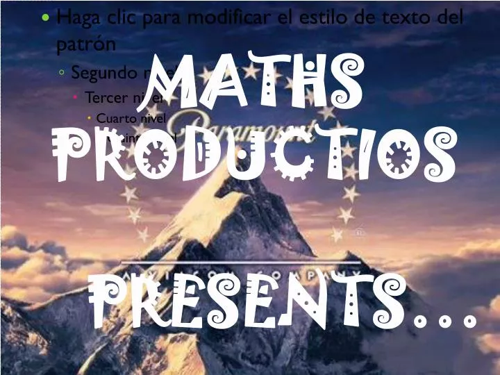 maths productios presents