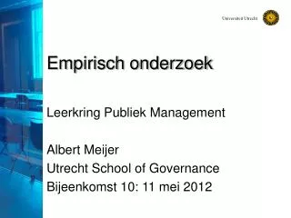 empirisch onderzoek