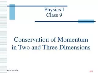 Physics I Class 9