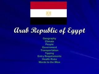 Arab Republic of Egypt