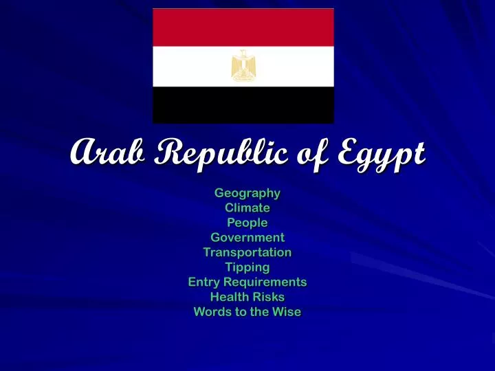 arab republic of egypt