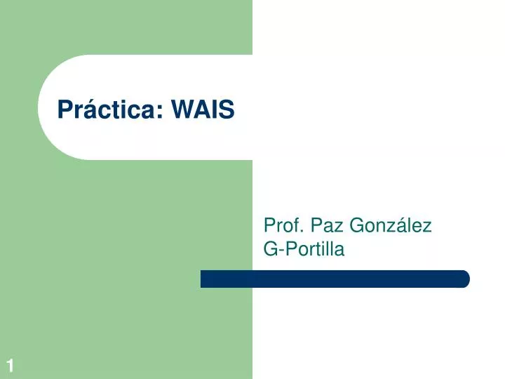 pr ctica wais