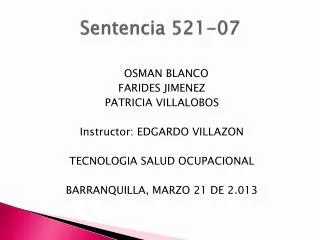 sentencia 521 07