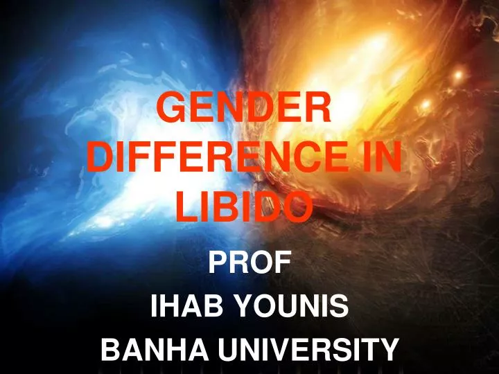 gender difference in libido