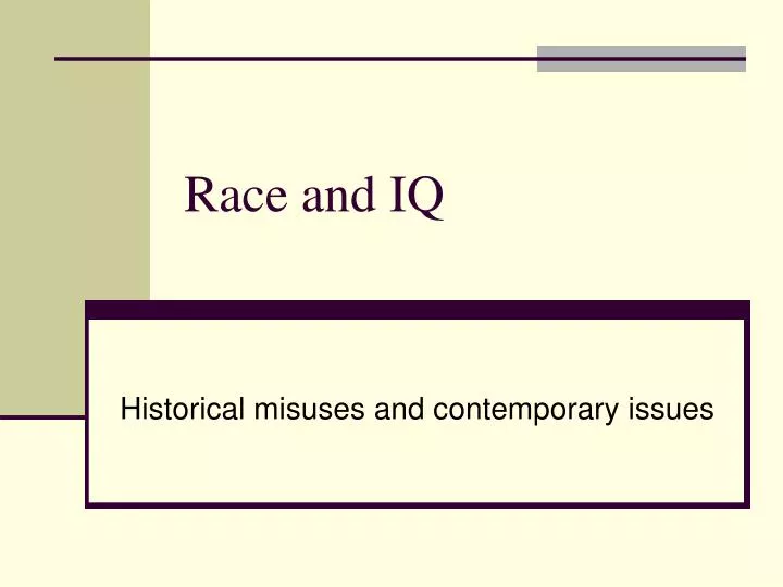 race and iq