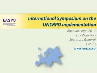 International Symposium on the UNCRPD implementation