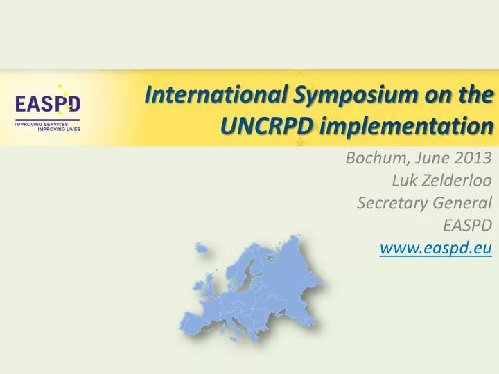 international symposium on the uncrpd implementation