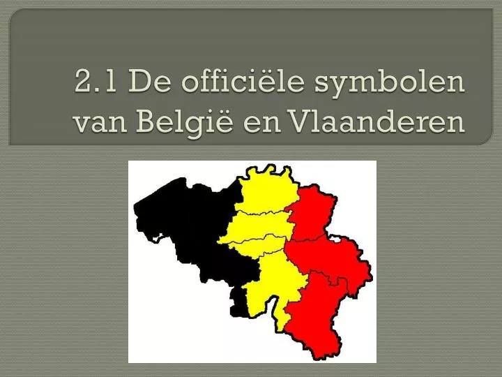 2 1 de offici le symbolen van belgi en vlaanderen