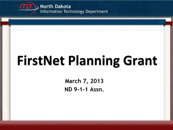 firstnet planning grant