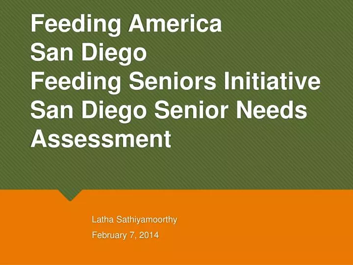 feeding america san diego feeding seniors initiative san diego senior needs assessment