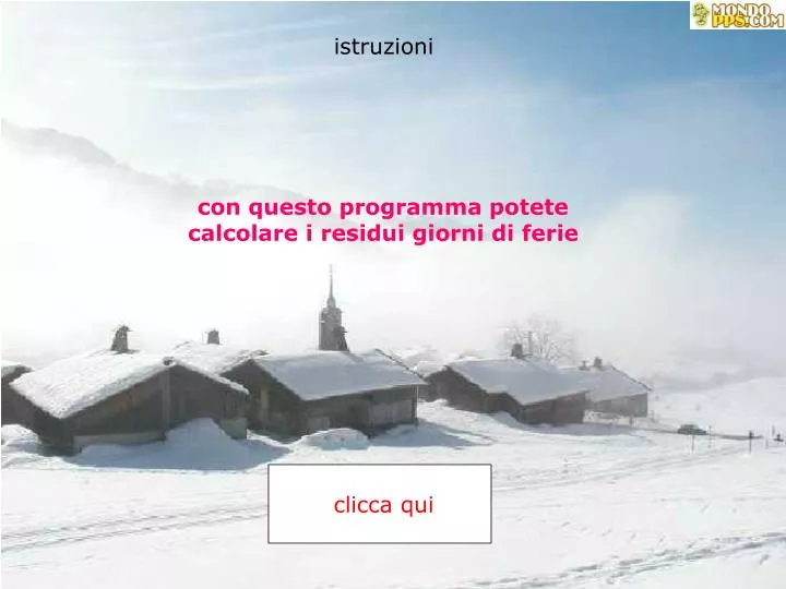 con questo programma potete calcolare i residui giorni di ferie