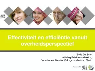 effectiviteit en effici ntie vanuit overheidsperspectief
